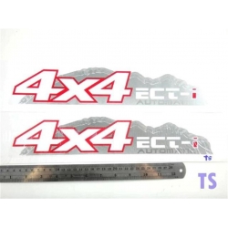 Sticker 4x4  ECT - i  AUTOMATIC สีเทา ส่งฟรี ems